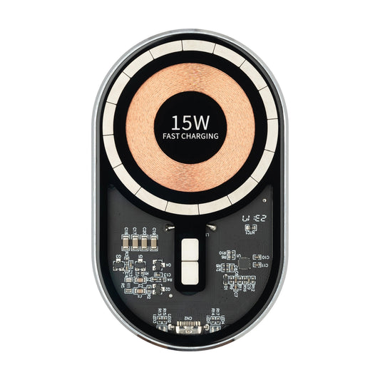 Bezdrôtová autonabíjačka Qualo QTUS-K-15-07, 15W, 1.67A, Sivá