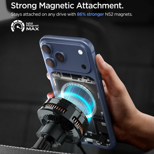 Bezdrôtová autonabíjačka Spigen Essential, 25W, 1.67A, Čierna