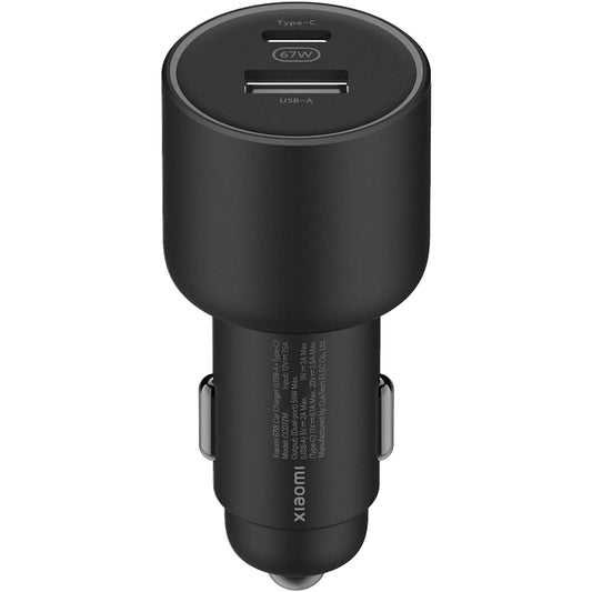 Xiaomi GaN nabíjačka do auta, 67 W, 3A, 1 x USB-A - 1 x USB-C, čierna BHR6814GL