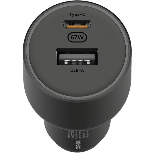 Xiaomi GaN nabíjačka do auta, 67 W, 3A, 1 x USB-A - 1 x USB-C, čierna BHR6814GL