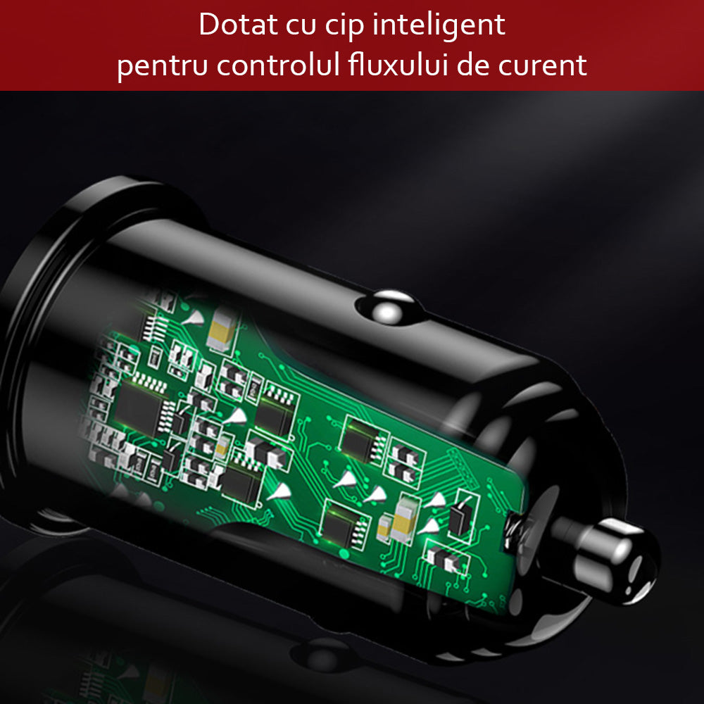 Auto nabíjačka Yesido Y38, 18W, 3A, 1 x USB-A, Čierna
