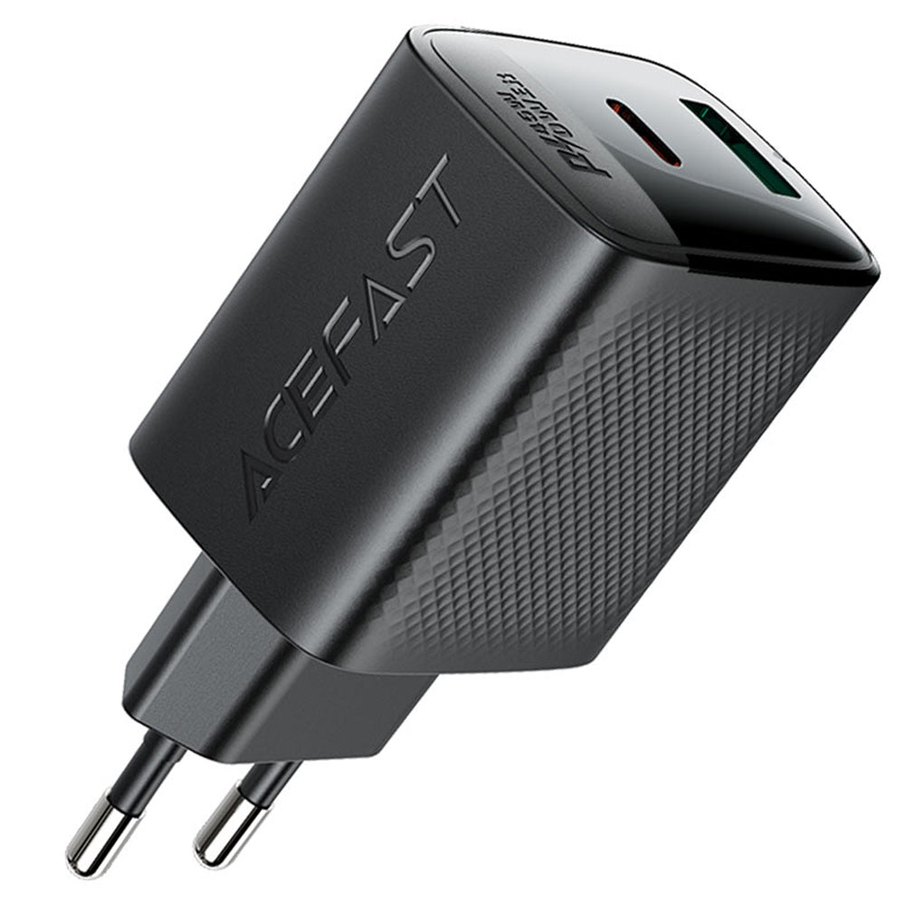 Sieťová nabíjačka Acefast A106, 45W, 3A, 1 x USB-A - 1 x USB-C, Čierna