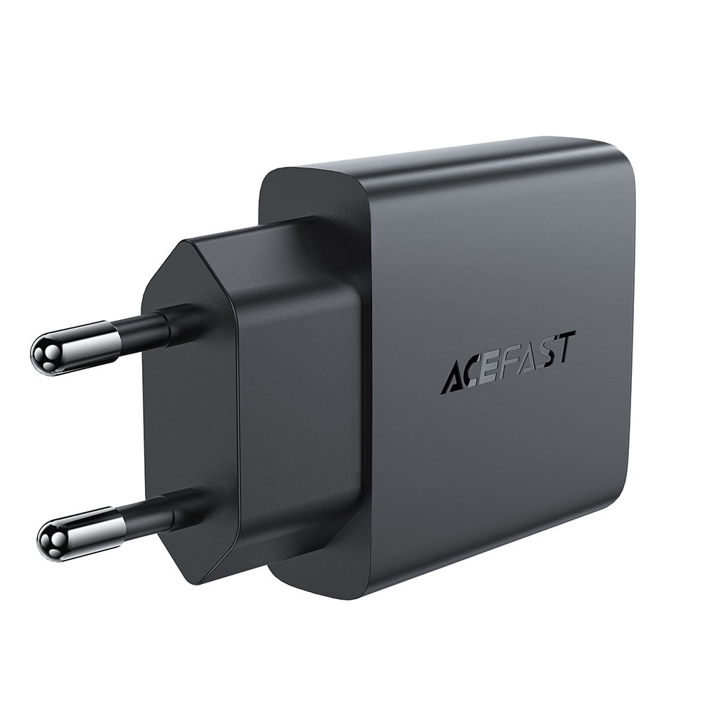 Sieťová nabíjačka Acefast A69, 30W, 3A, 1 x USB-A - 1 x USB-C, Čierna