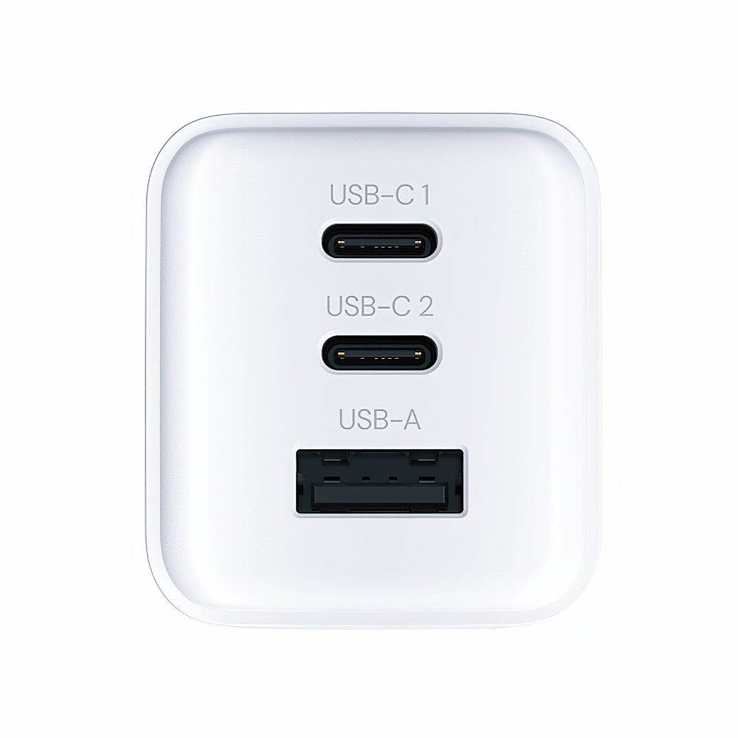 Sieťová nabíjačka Allity. ATC-01-65WACC Fast, 65W, 3.25A, 1 x USB-A - 2 x USB-C, Biela