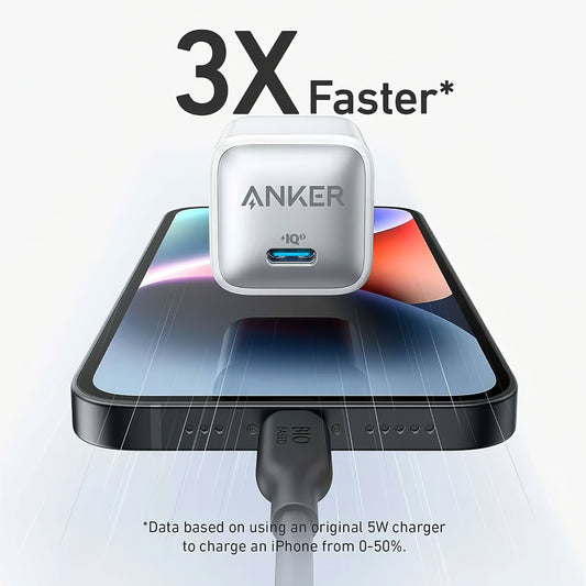 Sieťová nabíjačka Anker 512 Nano 3, 20 W, 3A, 1 x USB-C, biela A2346G21