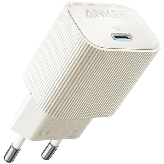 Sieťová nabíjačka Anker 511 Nano 4, 30 W, 3A, 1 x USB-C, biela A2337G21