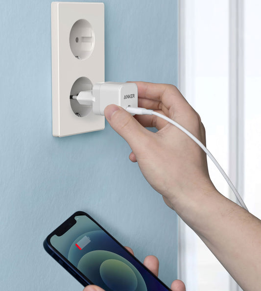 Sieťová nabíjačka Anker PowerPort III Cube, 20 W, 3A, 1 x USB-C, biela A2149G21