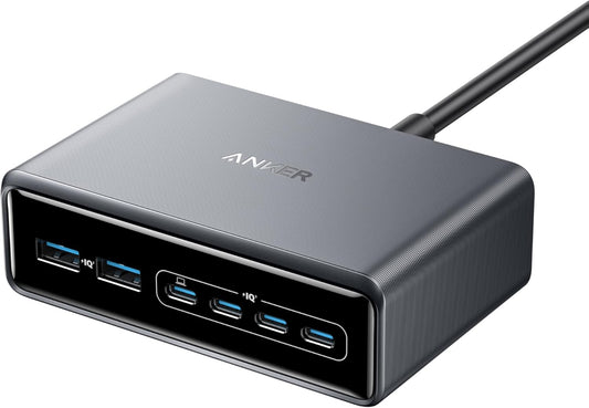 Nabíjačka Anker Prime Station, 200 W, 3A, 2 x USB-A - 4 x USB-C, čierna A2683341