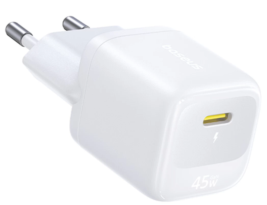 Sieťová nabíjačka Baseus EnerFill FN22, 45 W, 3 A, 1 × USB-C, biela E0123301