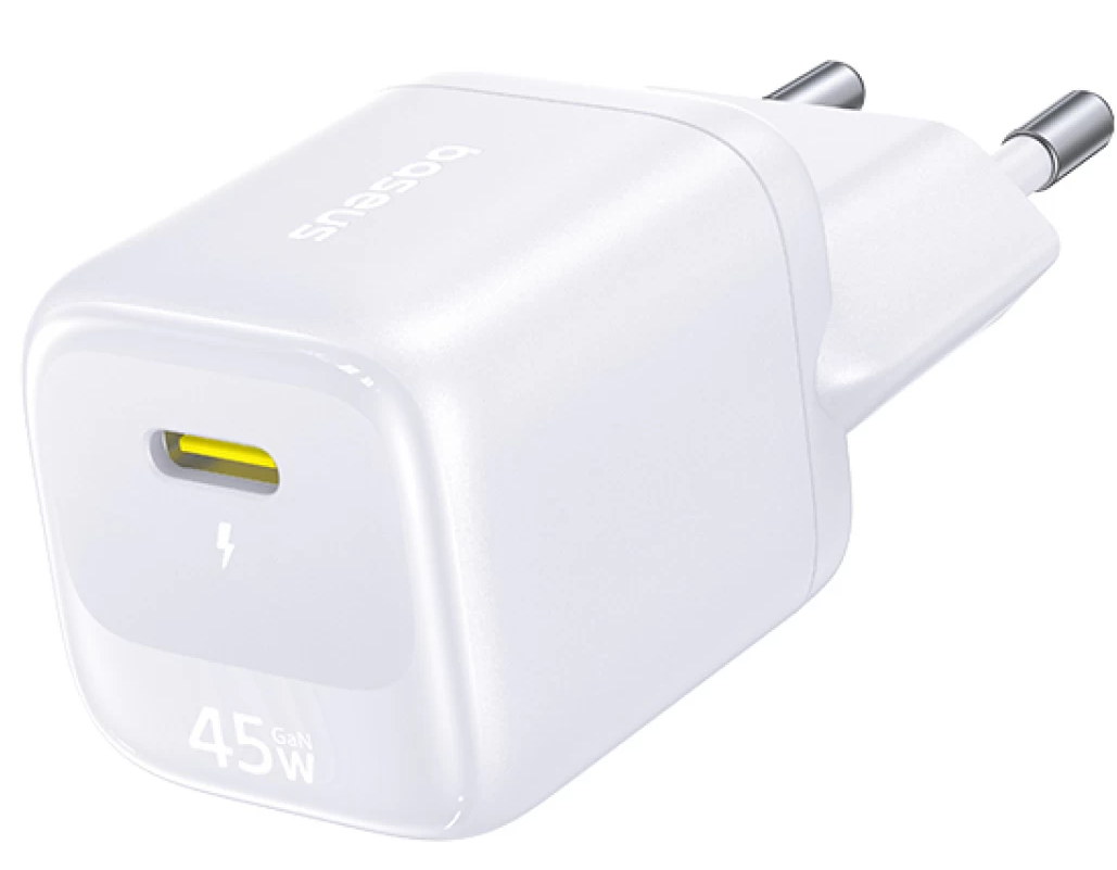 Sieťová nabíjačka Baseus EnerFill FN22, 45 W, 3 A, 1 × USB-C, biela E0123301