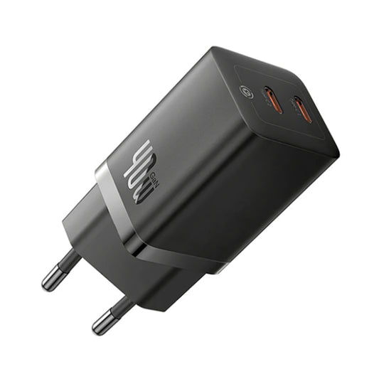 Sieťová nabíjačka Baseus GaN5 Pro, 40W, 3A, 2 x USB-C, čierna CCGP180101