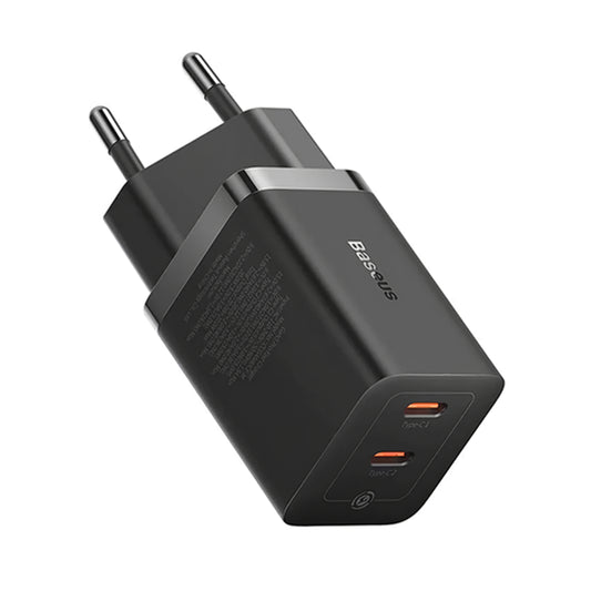 Sieťová nabíjačka Baseus GaN5 Pro, 40W, 3A, 2 x USB-C, čierna CCGP180101