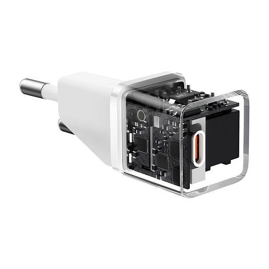 Sieťová nabíjačka Baseus GaN5S, 20 W, 3A, 1 x USB-C, biela P1016250503213-00