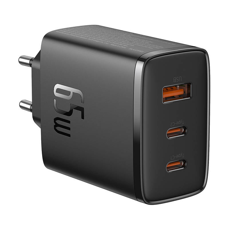 Sieťová nabíjačka Baseus Cube Pro, 65W, 3.25A, 1 x USB-A - 2 x USB-C, Čierna P10152301113-00
