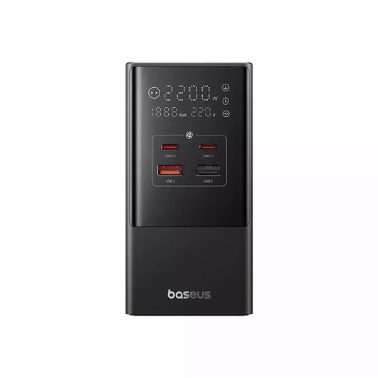 Network Charger Baseus PowerCombo, 35W, 5A, 2 x USB-A - 2 x USB-C - 3 x Schuko, Black E00023606113-00