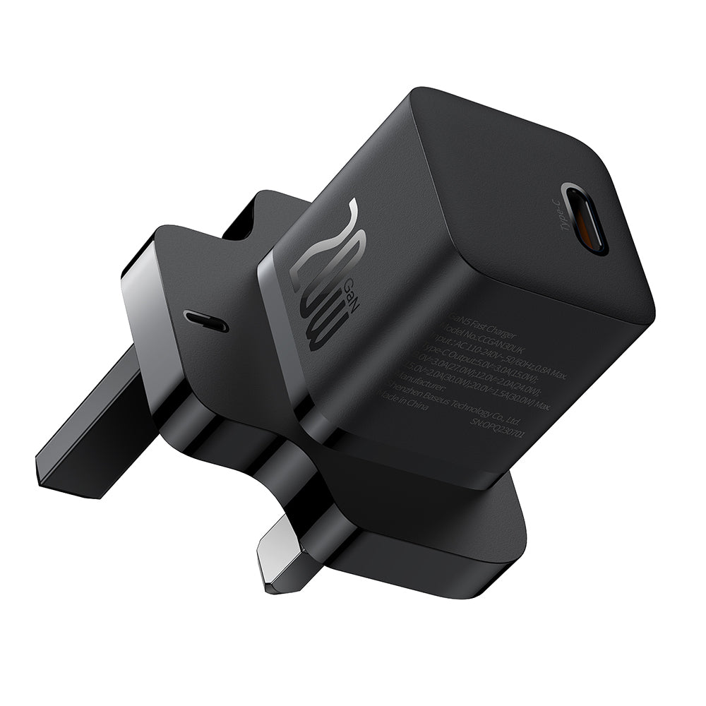 Sieťová nabíjačka Baseus UK, 20W, 3A, 1 x USB-C, Čierna P10110907113-00