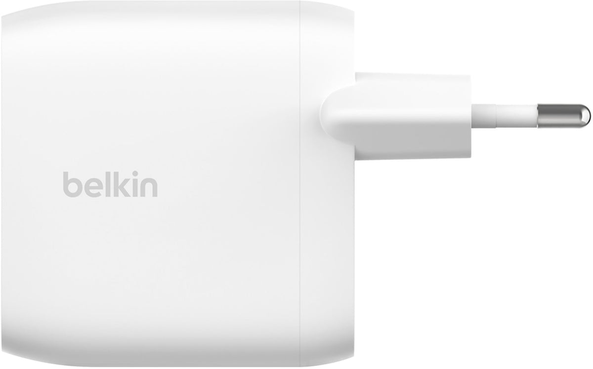 Sieťová nabíjačka Belkin BoostCharge Pro Dual, 60W, 3A, 2 x USB-C, biela WCB010vfWH