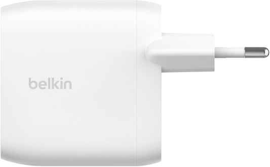 Sieťová nabíjačka Belkin BoostCharge Pro Dual, 60W, 3A, 2 x USB-C, biela WCB010vfWH