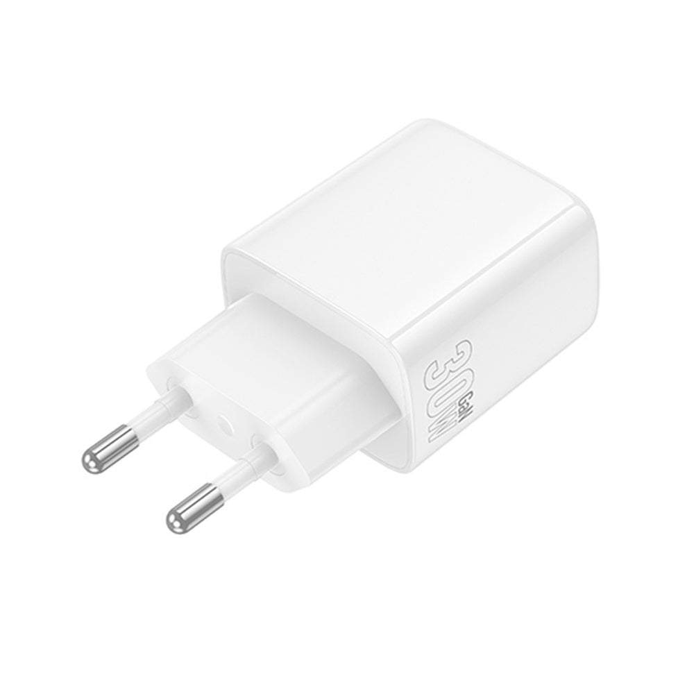 Sieťová nabíjačka Borofone BN29 Fuente, 30W, 3A, 1 x USB-A - 1 x USB-C, Biela