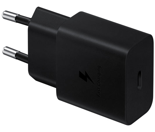 Sieťová nabíjačka Samsung s káblom USB-C, 15 W, 2 A, 1 x USB-C, čierna EP-T1510XBEGEU