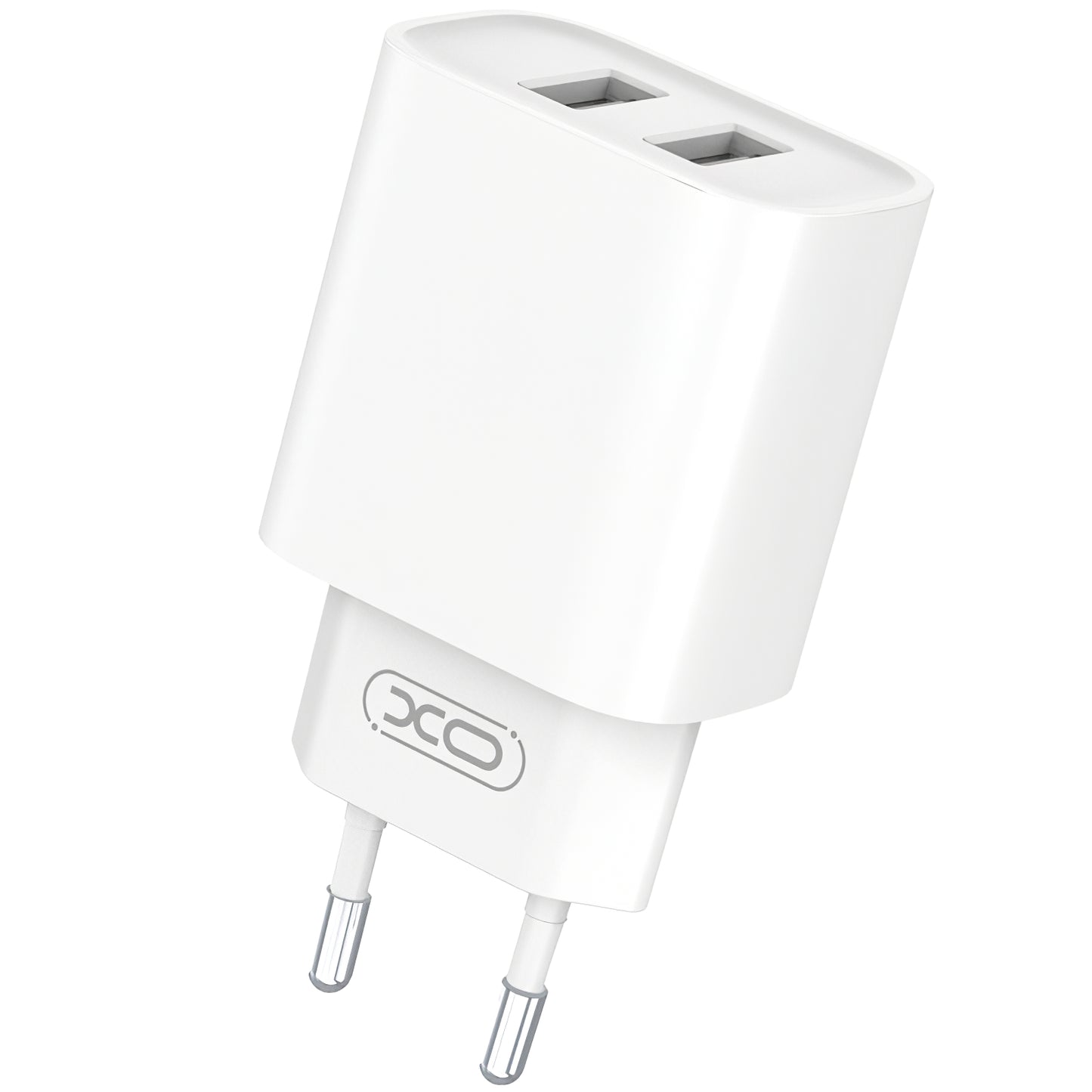 XO Design CE02C, 10,5 W, 2,1 A, 2 x USB-A, biela