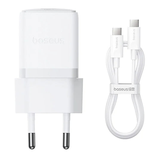 Sieťová nabíjačka s káblom USB-C Baseus Palm, 30W, 3A, 1 x USB-C, Biela P10111605213-01