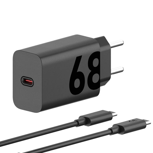 Sieťová nabíjačka Motorola s káblom USB-C, 68 W, 6,2 A, 1 x USB-C, čierna PG38C06281