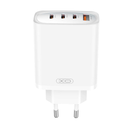 XO Design CE23, 65 W, 3,25 A, 1 x USB-A - 3 x USB-C, biela