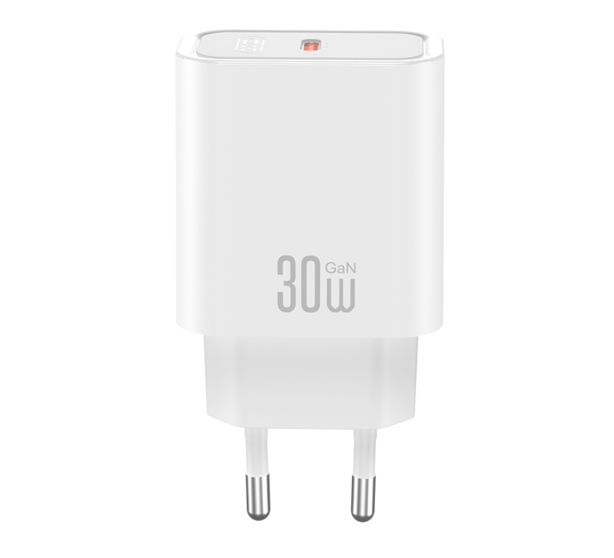Sieťová nabíjačka s káblom USB-C XO Design CE41, 30W, 3A, 1 x USB-C, biela