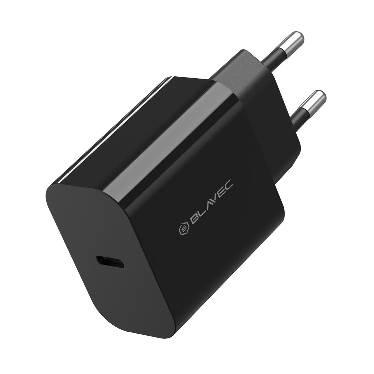 Sieťová nabíjačka s káblom USB-C Blavec BC-7, 45W, 3A, 1 x USB-C, Čierna