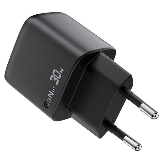 Sieťová nabíjačka s káblom USB-C Acefast A115 Display, 30W, 3A, 1 x USB-C, Čierna