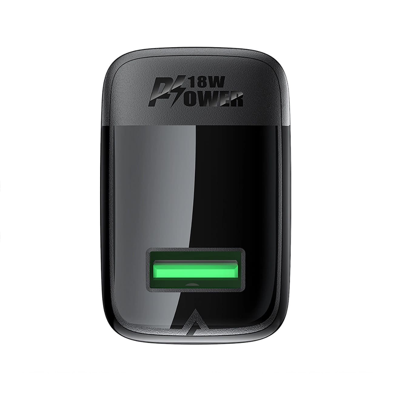 Sieťová nabíjačka s káblom USB-C Acefast A90, 18W, 3A, 1 x USB-A, čierna