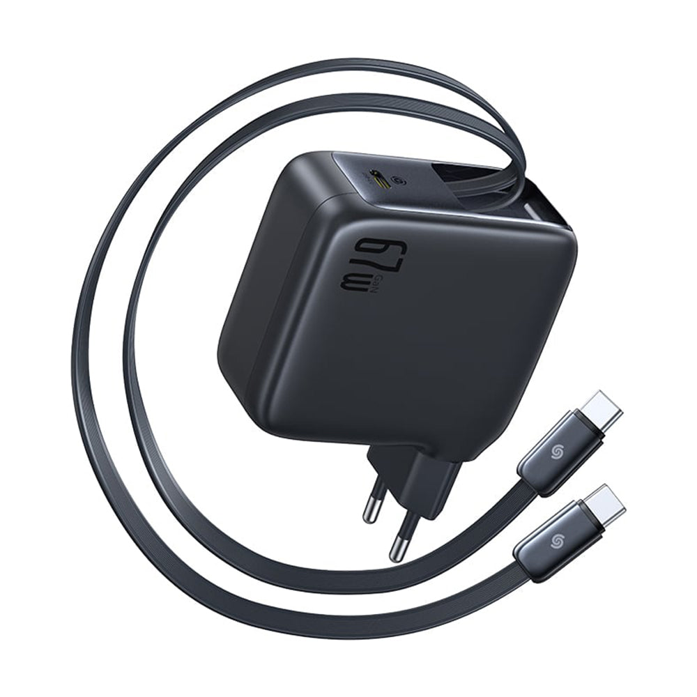Sieťová nabíjačka s káblom USB-C Baseus EnerCore CJ21, 67W, 3.35A, 1 x USB-C, čierna E0120G00