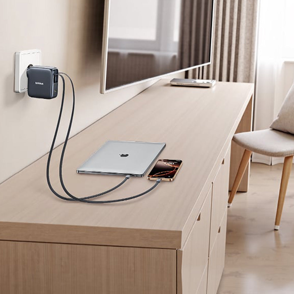 Sieťová nabíjačka s káblom USB-C Baseus EnerCore CJ21, 67W, 3.35A, 1 x USB-C, čierna E0120G00