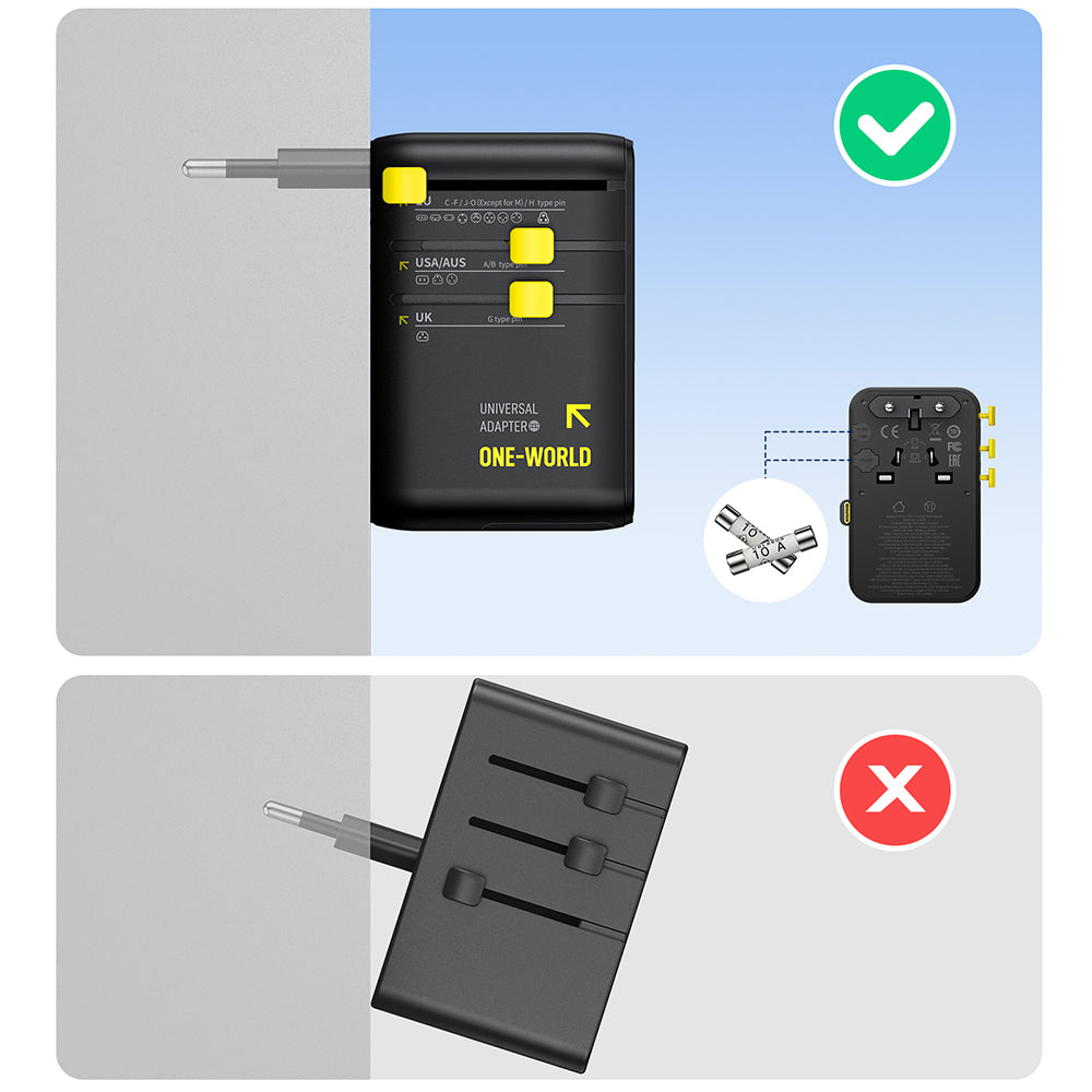 Sieťová nabíjačka s USB-C káblom Baseus Travel PicoGo AG11, 45W, 2 x zásuvka - 1 x USB-C - 2 x USB-A, čierna E0307F00