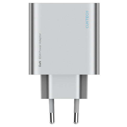 Sieťová nabíjačka Cuktech, 65W, 3,25A, 1 x USB-A - 2 x USB-C, biela CUK0A15CEUSL