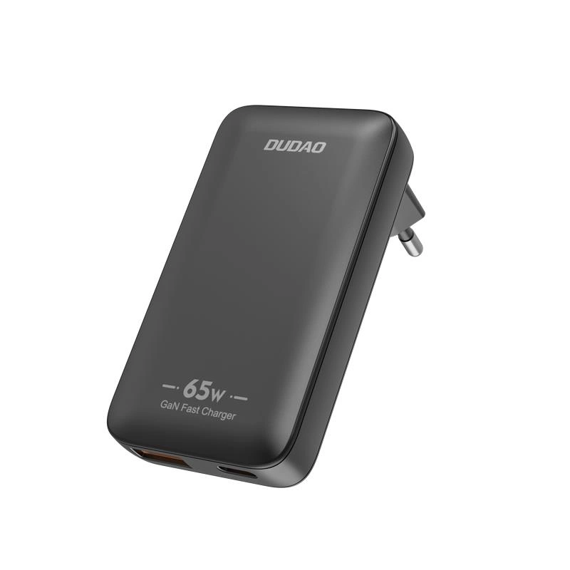 Sieťová nabíjačka Dudao A65Q Travel, 65W, 3.25A, 1 x USB-A - 1 x USB-C, Čierna