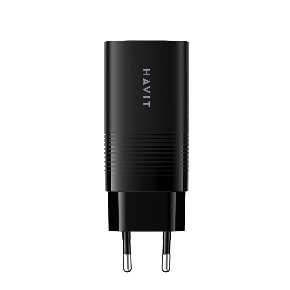 Sieťová nabíjačka HAVIT UC20, 65W, 3A, 1 x USB-A - 2 x USB-C, Čierna