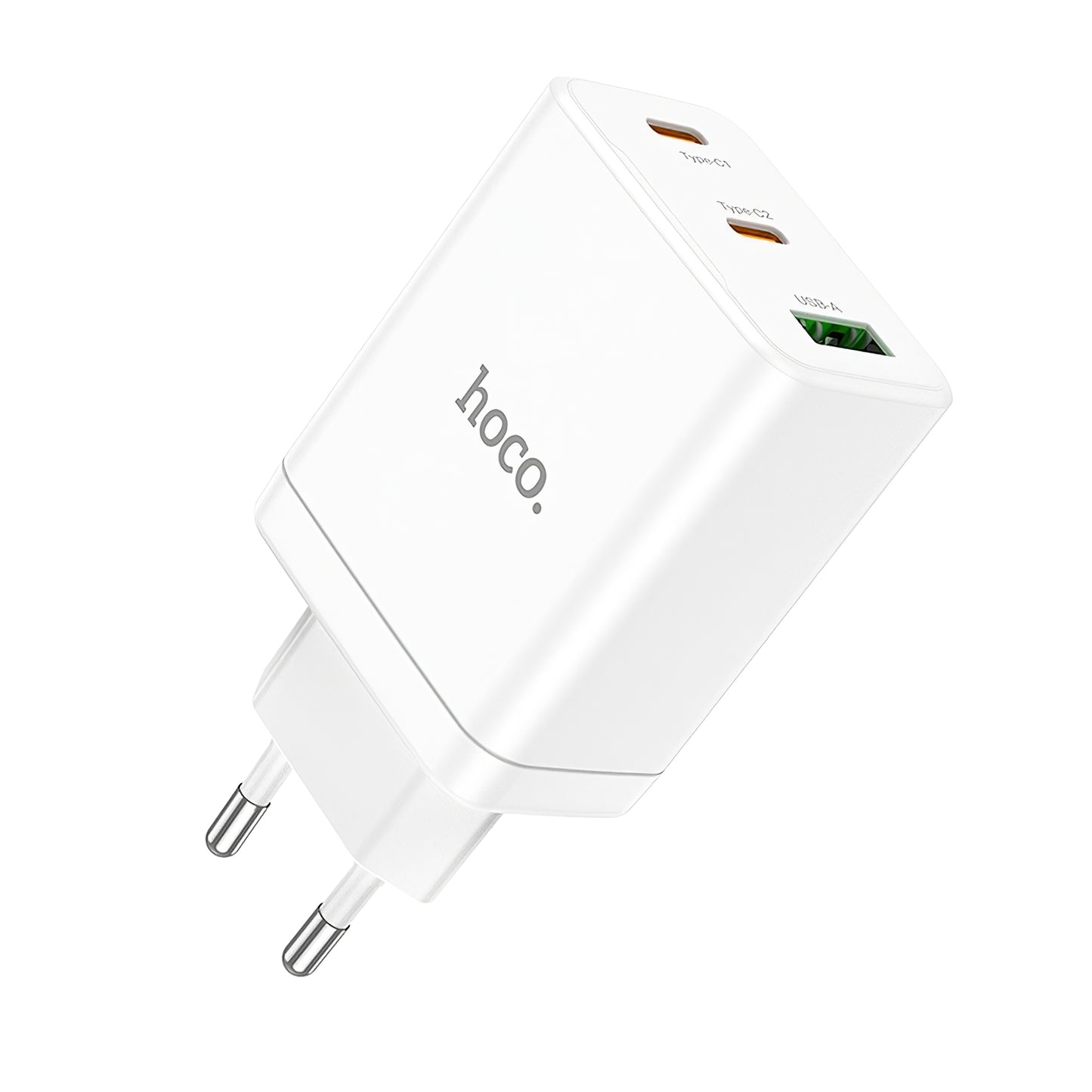 Sieťová nabíjačka HOCO N33, 35 W, 3A, 1 x USB-A - 2 x USB-C, biela