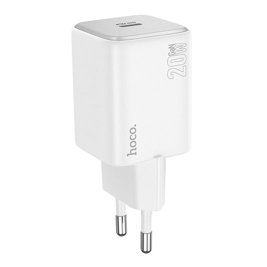 Sieťová nabíjačka HOCO N40, 20W, 3A, 1 x USB-C, Biela