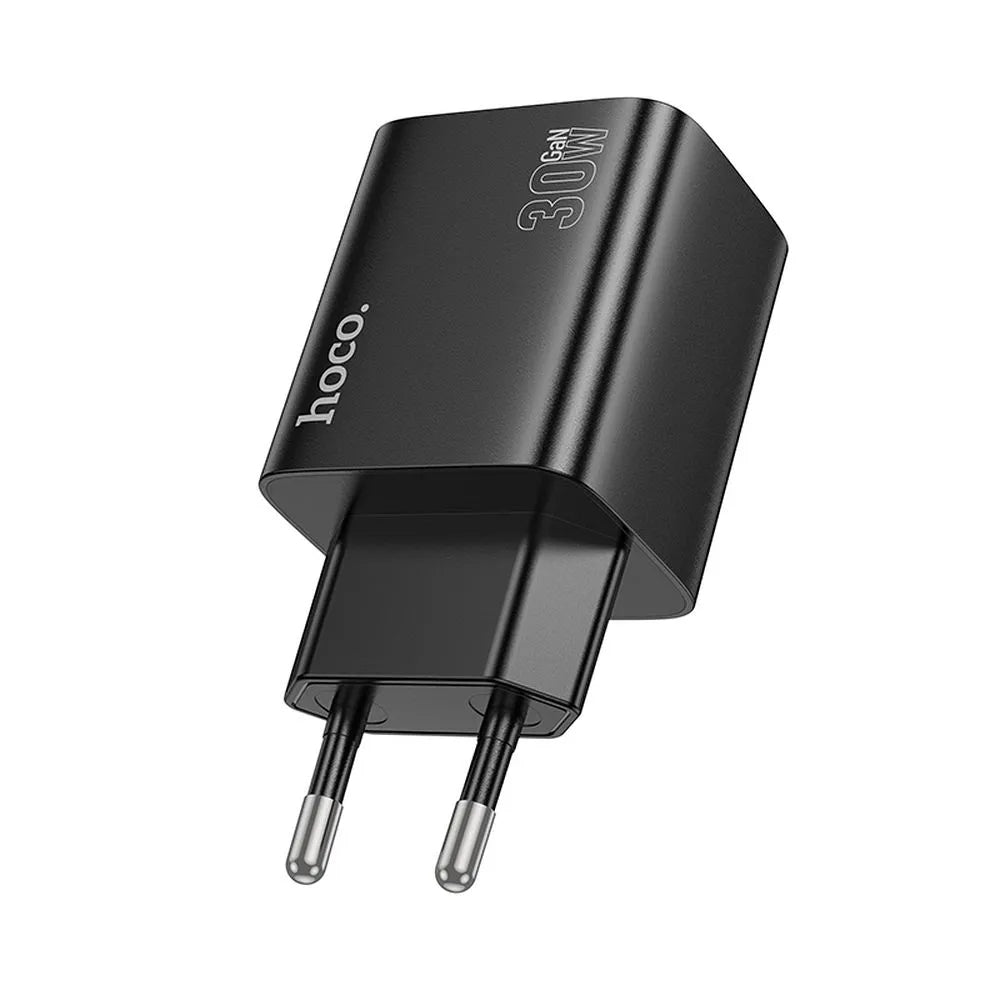 Sieťová nabíjačka HOCO N56, 30W, 3A, 2 x USB-A - 2 x USB-C, Čierna
