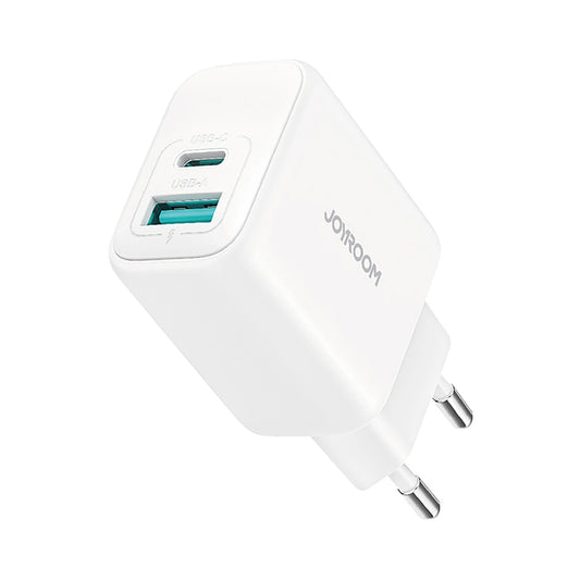 Sieťová nabíjačka Joyroom JR-TCF21, 20W, 3A, 1 x USB-A - 1 x USB-C, Biela