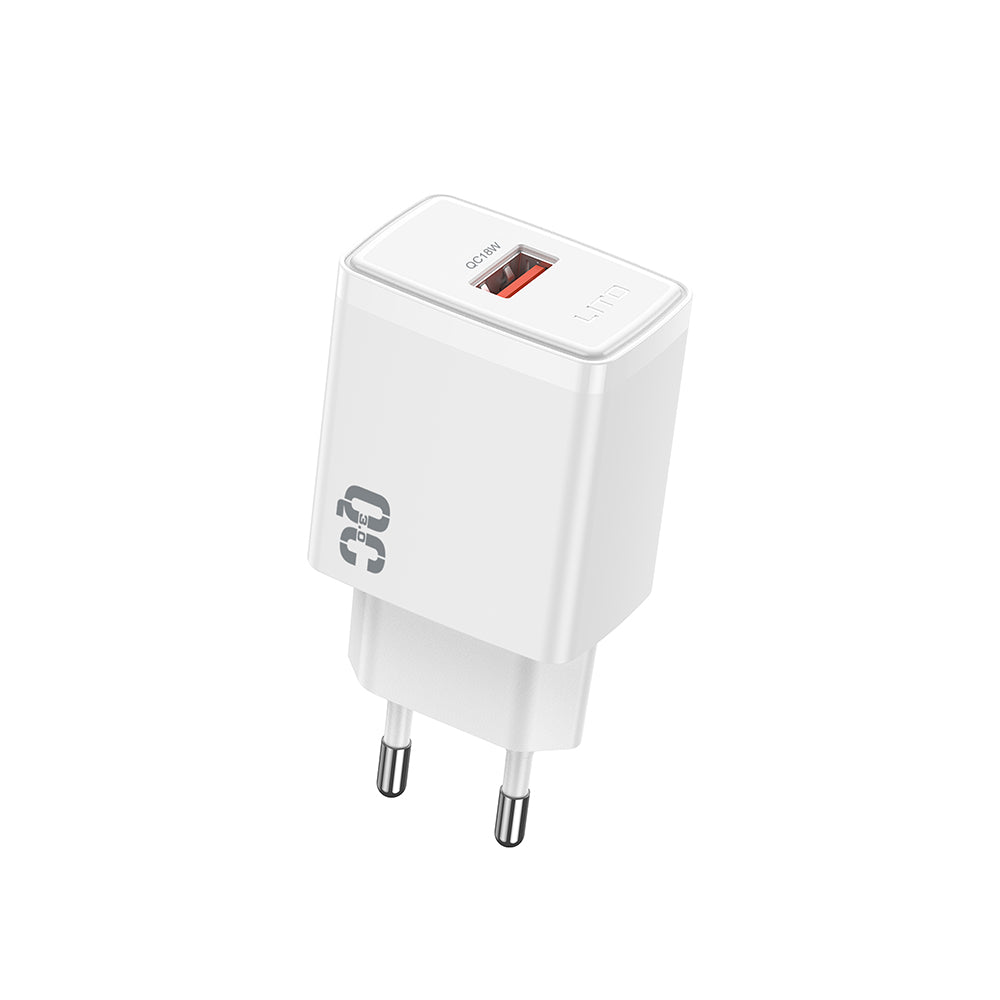 Sieťová nabíjačka Lito LC08, 18W, 3A, 1 x USB-A, Biela