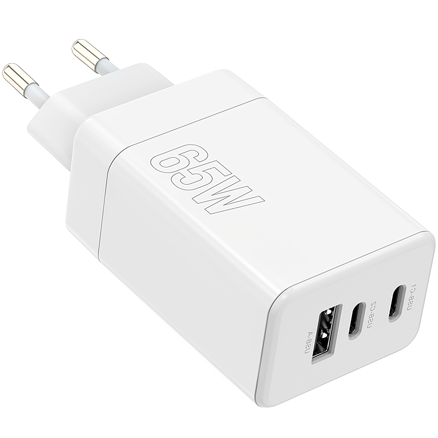Sieťová nabíjačka MaXlife MXTC-08-65ACC, 65 W, 3,25 A, 1 x USB-A - 2 x USB-C, biela
