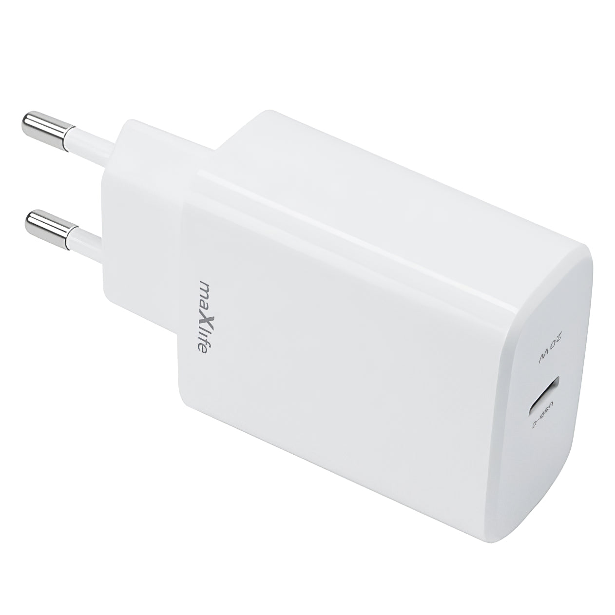 Sieťová nabíjačka MaXlife MXTC-10-20C, 20 W, 3A, 1 x USB-C, biela
