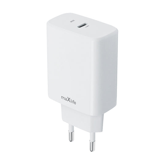 Sieťová nabíjačka MaXlife MXTC-10-30C, 30 W, 3A, 1 x USB-C, biela