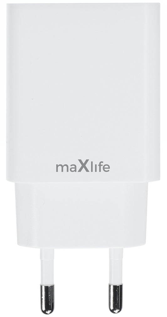 Sieťová nabíjačka MaXlife MXTC-13-20AC, 20W, 3A, 1 x USB-A - 1 x USB-C, Biela
