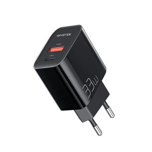 Sieťová nabíjačka McDodo CH-0921, 33W, 3A, 1 x USB-A - 1 x USB-C, Čierna