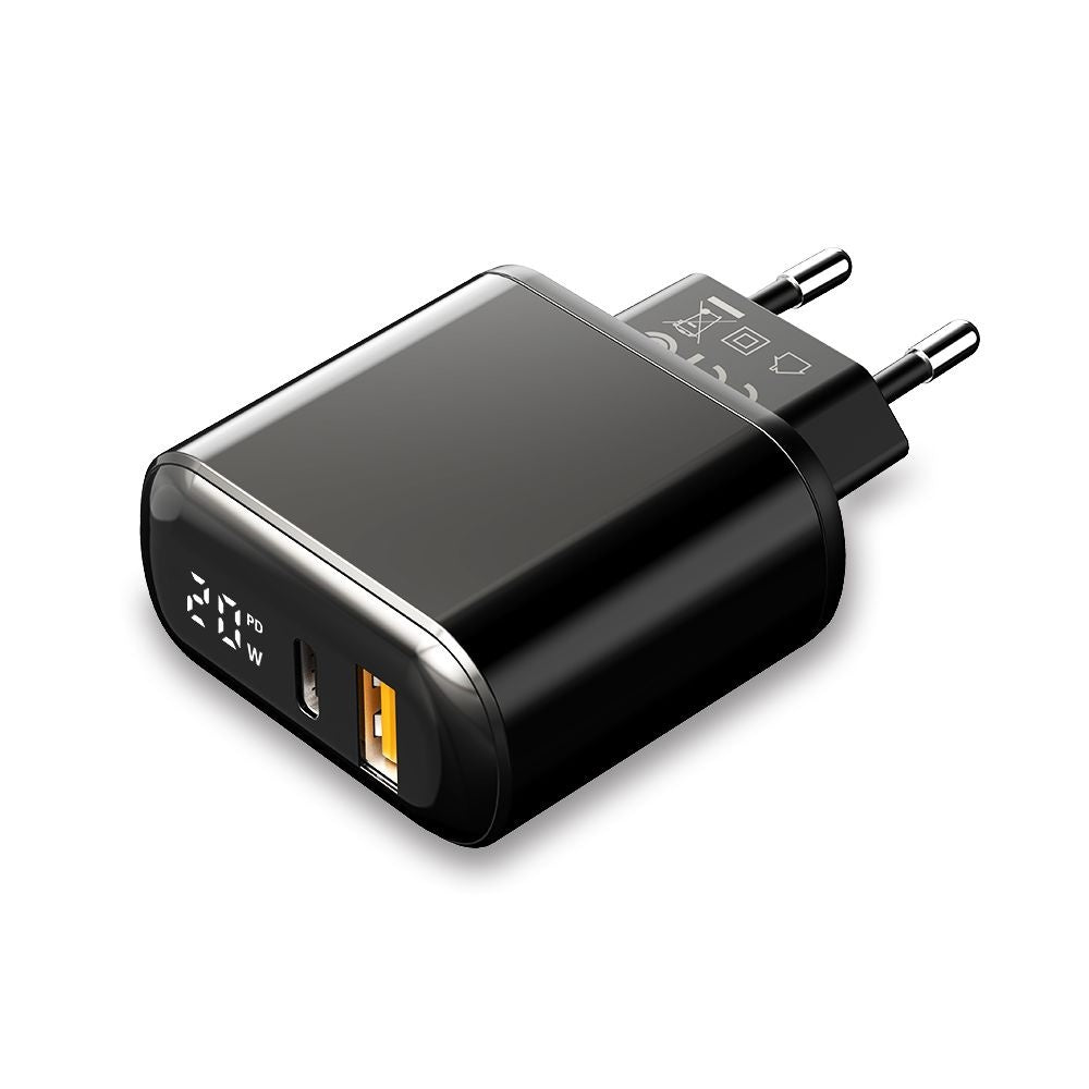 Sieťová nabíjačka McDodo CH-7170 Chocolate Display, 20W, 3A, 1 x USB-A - 1 x USB-C, Čierna