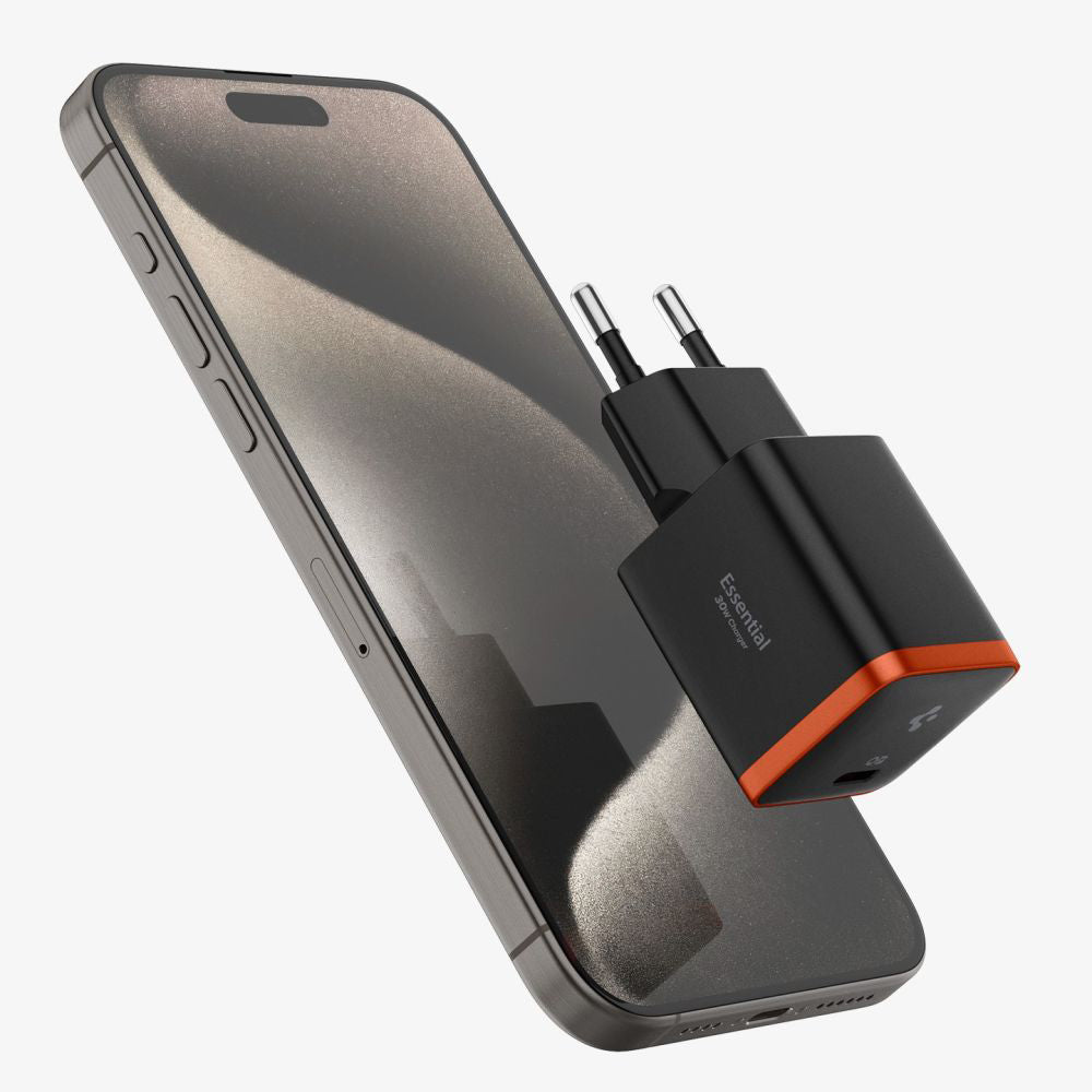 Sieťová nabíjačka Spigen EE301EU Arcstation Essential, 30W, 3A, 1 x USB-C, čierna ACH08448